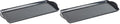 Reston Lloyd Calypso Basics Tidbit Tray, Grey (Pack of 2) - color: Charcoal, size: 14.7" x 6.5" x 0.8" (Pack of 2)
