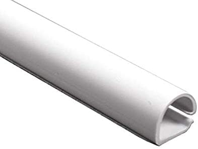 Kable Kontrol Wall Cord Cover Cable Raceways – 60” Length – 0.43” Width – 0.50” Height – 1 Pc/Pack | Two-Piece Configuration | Paintable White PVC | TV Wire Concealer | Plastic Wire Conduit