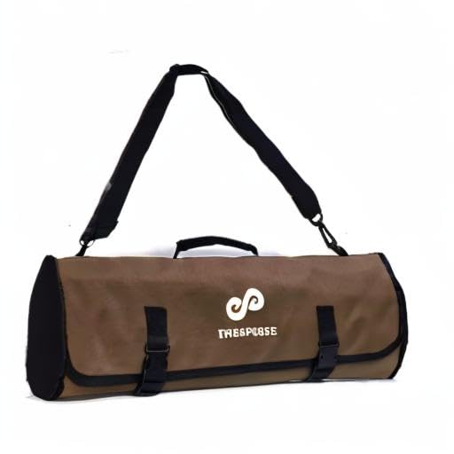 EVERPRIDE Chef Knife Roll Bag Holds 10 Knives – Contains 2 Large Zippered Pockets for Meat Cleavers and Cooking Tools – Durable Knife Carrier Case for Chefs and Culinary Students – Knives Not Included