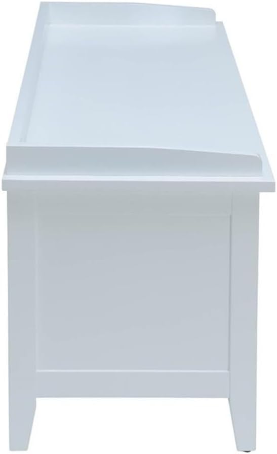 Acme Flavius 3-Drawer Wooden Storage Bench in White