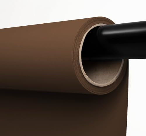 Kate Seamless Paper Backdrop Brown Paper Backdrop Seamless Backdrop Paper Rolls (53''x32.8' Coco Brown) - color: Coco Brown, size: 53''x32.8'