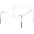 Plymor Clear Acrylic Short Square Display Riser, 1" H x 2" W x 2" D (3/32" thick) - size: 1" x 2" x 2"