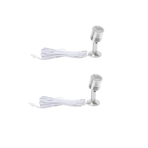 LED Mini Spotlight Indoor Picture Lights Artwork Lighting Art Lights Without Power Supply 2 Pack (Silver-6000K) - size: Silver-6000K