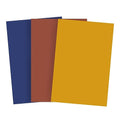 Bessie Bakes Muted Modern Solid Color Roll-Up 2 Feet x 3 Feet Photography Backdrops 3 Pack - color: Bluejay, Rust, Marigold
