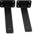 2 Pack - 5 inch Black Hidden L Shelf Bracket (1/5 Inch Thicked) Iron Floating Shelf Brackets Rustic Industrial Metal Brackets for Shelf Support - size: 5 Inch, style: Black 2 Pack