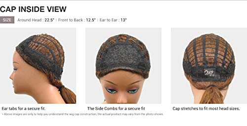 Outre Quick Weave Half Wig Cap Lays Flat Wig KAYLEY (DR2/BLSDBL) - color: DR2/BLSDBL