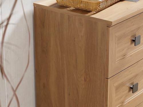 FENSULN Modern Dresser for Bedroom with 9 Drawers, 3 in 1 Wooden Chest of Drawers with Organizer Storage for Bed Room,Livingroom Hallway Oak