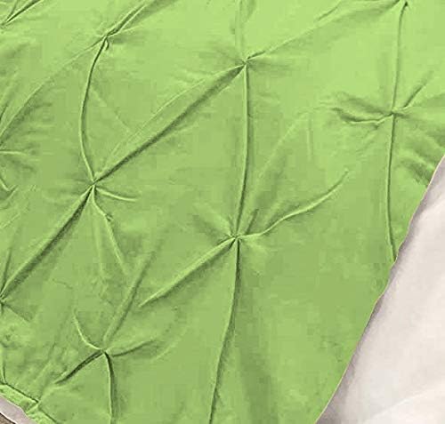 Bed Runner Set - 100% Pure Cotton 800 Thread Count - Luxury 1 Pinch Pleated Bed Runner and 2 Pillow Cover - 3 Piece Pinch Pleated Bed Runner Set Queen, Sage