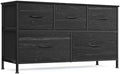 SONGMICS Dresser for Bedroom, Wide Dresser with 5 Fabric Drawers