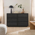 6-Drawer Dresser for Bedroom, 47.2" Wide, Wooden, Black