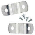1/2" Depth Flat Offset Mounting Canvas Clips for Picture Framing Pack of 10 Plus #6 X 3/8" Pan-Head Screws Included - color: 10, size: 1/2 Inch
