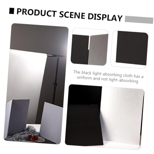 Tofficu Photography Background Board and Reflective Cardboard for Studio Photo Shooting, Thickened A4 Foldable Photo Backdrop Board with Black and White Diffuser Panels for Indoor