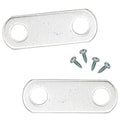 0" Depth Flat Offset Mounting Canvas Clips for Picture Framing Pack of 10 Plus #6 X 3/8" Pan-Head Screws Included - color: 10, size: 0 Inch