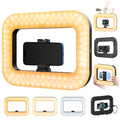 yAyusi Cell Phone Light for Video Recording, Handheld Phone Stabilizer with Light, 8000mAh LED Selfie Phones Ring Light with Phones Holder, Smartphone Video Rig for Camera, Action Camera, Vlog, TikTok - size: Universal