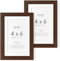 4x6 Picture Frame, Solid Oak Wood 4x6 Picture Frames with Mat to 3x5