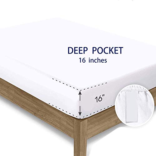 Feelyou Geometric Bed Sheets Set Full Size Modern Art Bedding Set for Kids Boys Girls Modern Marble Aesthetic Sheets with Deep Pocket Fitted Sheet Abstract Marble Texture Printed Bedding Set - color: Dark Blue, size: Full
