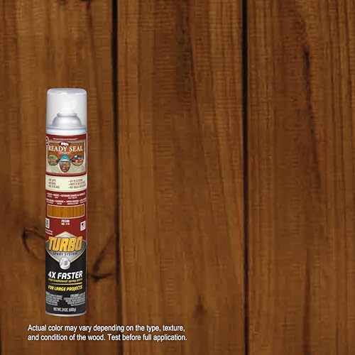 Ready Seal Exterior Wood Stain & Sealer, Pecan, Turbo Spray