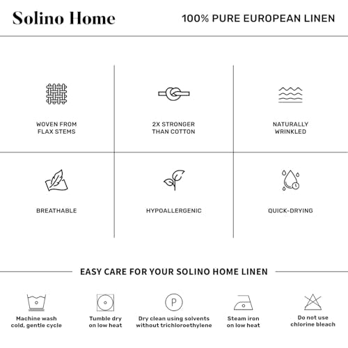 Solino Home Linen Cloth Napkins Set of 4-100% Pure Linen Blue Denim Dinner Napkins 20 x 20 Inch for Spring, Summer - Athena, Handcrafted and Machine Washable - color: 07: Blue Denim, size: 20" x 20" (Set of 4)