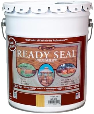 Ready Seal Exterior Wood Stain & Sealer, Golden Pine, 5 Gallon