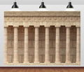 BELECO 8x8ft Fabric Ancient Greek Columns Backdrop Antique Marble Wall Arcade, Roman Columns and Colonnades Architecture Background Banner for Party Decorations Home Wall Decor Photoshoot Props - size: 8x8FT