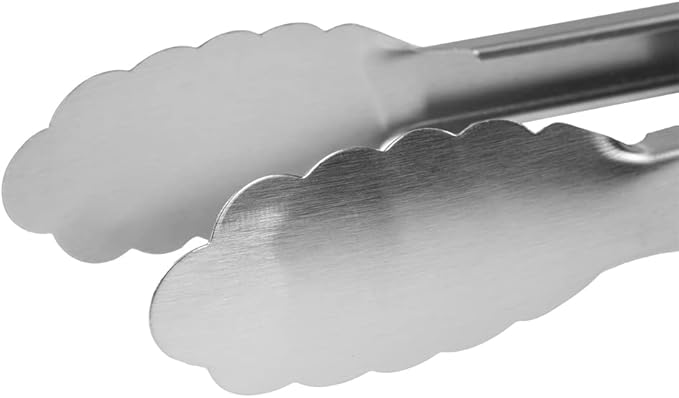 BBQ-AID Pro BBQ Tongs for Grill - 17" Professional Grade Barbecue Tongs for Cooking- Solid & Sturdy - Built with 304 Grade Stainless Steel and Acacia Wood - Heavy Duty Built to Last Kitchen essential.