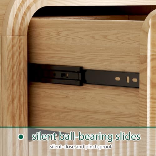 Ieejdn 47" Modern Chest of Drawer, 6 Deep Drawers,Clothes Organizer,Large Storage Cabinet for Living Room, Bedroom,Dresser TV Stand, Wood Drawer Organizer for Living Room, Hallway, Wood