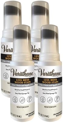 Varathane Less Mess Whitewash Wood Stain & Applicator