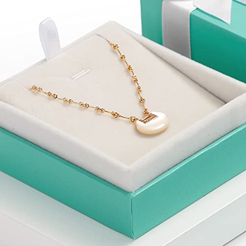 Oirlv Velvet Pendant Necklace Gift Box Long Chain Display Case - size: Necklace/Pendant Box