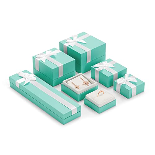 Oirlv Velvet Bow-knot Earrings Storage Box Jewelry Packaging Gift Box Showcase Display - size: Earrings Box
