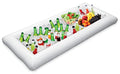 Jasonwell Inflatable Serving Bars Ice Buffet Salad Serving Trays Food Drink Holder Cooler Containers Indoor Outdoor BBQ Picnic Pool Party Supplies Beach Luau Hawaiian Tropical Cooler - style: 1 PC
