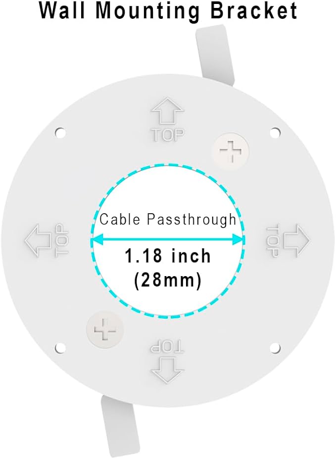 TV Cord Hider for Mounted TV Cables, Built-in Low Voltage Mounting Bracket, Wire Hider in Wall Cable Management Kit - Includes Hole Saw for Easy Installation - White, Pack of 6
