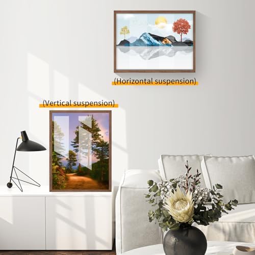 puthiac 20x24 Solid Oak Wood Picture Frame, Walnut, 1 Pack