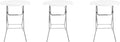 PRO&Family Commercial Round Folding Table, White Top, Powder-Coated Steel Frame, High-Impact Polyethylene Construction, Perfect for Wedding, Party, Shool, Church. (3, 32")