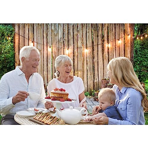 10x6.5ft Wedding Backdrop for Party Grassland Wood Decorations Fairylight Graden Wedding Outdoor Photography Background Engagement Photo Booth Birthday Baby Shower Graduation Video Shoot - size: 10x6.5ft