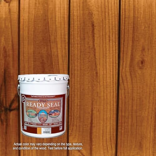Ready Seal Exterior Wood Stain & Sealer, Natural Cedar, 5 Gallon