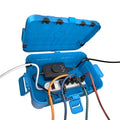 Flemoon Large Outdoor Electrical Box (12.5 x 8.5 x 5 inch), IP54 Waterproof Outdoor Extension Cord Cover Weatherproof, Protect Outlet, Plug, Socket, Timer, Power Strip, Holiday Light Decoration,Blue