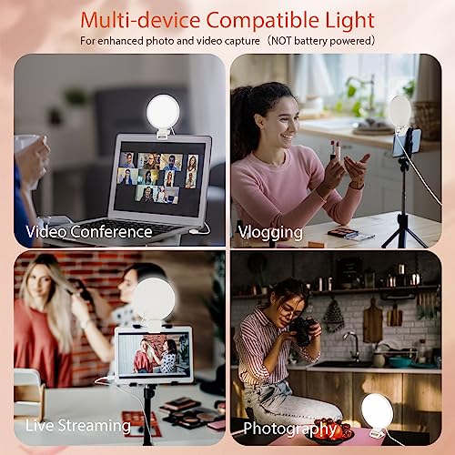 ACMEZING Upgraded Full Screen Ring Light 60 LED Side Emitting Anti-Glare Clip-on Light for Phone iPhone Computer Laptop Monitor, 3 Light Modes for Live Streaming, Selfie, Zoom Video Conference,TikTok