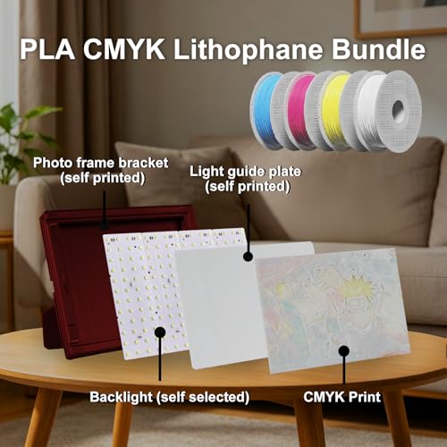 12PCS Lithophane LED Backlight Board Kit KC009 KC010 for Bambu Lab H2C/X1/P2S/A1 LED Light Board Backlights Makerworld Model Parts USB 3D Print Accessory Photo Model DIY Light Box - color: 12 PCS Lithophane LED