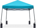 ABCCANOPY Stable Pop up Outdoor Canopy Tent 10 x 10 ft Base / 8 x 8 ft Top, Turquoise