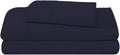 Camping Cot Sheets 33" x 75" - 3 Piece Cot Sheet Set for Bunk Bed - fits upto 9" Deep Mattress, Perfect for Narrow Twin, Camping Cot, RV Bunk, Guest Beds, Trifold Mattress - Navy Blue