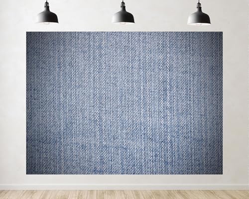 Trykid 9x6ft Light Blue Denim Backdrop Casual Textured Fabric Surface Photography Background Fashion Casual Event Tapestry Party Decoration Photo Studio Prop Fabric - size: 9x6ft