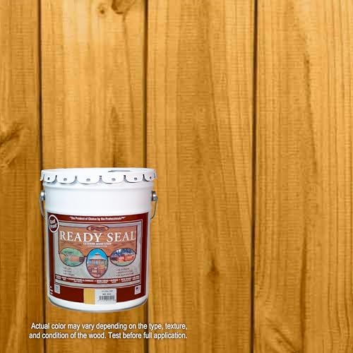 Ready Seal Exterior Wood Stain & Sealer, Golden Pine, 5 Gallon
