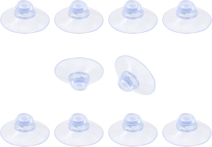 10 Pack Glass Table Suction Cups - 30mm Rubber Suckers