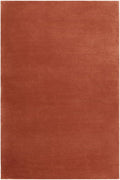 Hand-Tufted Wool Rectangle Area Rug – Soft Premium Wool Carpet for Living Room, Bedroom & Home Décor – 11X14 ft| Brick Red – Durable, Non-Slip Backing, Handcrafted Rug