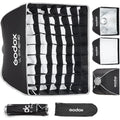 Godox 16" Small Square Softbox Quick Release, UL 40x40cm Universal Bowens Mount Soft Box Fast Setup for Studio Photography, Streaming, Video Lights with Diffusers/Honeycomb Grid/Diffuser Plate - size: 40x40cm /16"