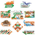WERNNSAl Dinosaur Party Decorations - 10PCS Dinosaur Birthday Party Decorations Jurassic Birthday Supplies Dinosaur Crossing Sign for Dino Theme Party Home Door Wall Decor - style: Dinosaur 002