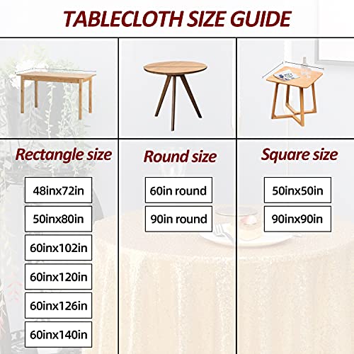 nanbowang Sequin Tablecloth - Dark Green Table Cloths for Parties Rectangular Table Cover Overlay Sequin Fabric Table Linens Birthday/Baby Shower/Tea Party Decor - size: 120" x 60" (Rectangular)