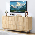 Bifins 60" Wide Fluted Dresser for Bedroom with 9 Drawers