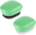 SXhyf Vegetable Brush Scrubber for Food, Black Stiff & White Soft Bristles