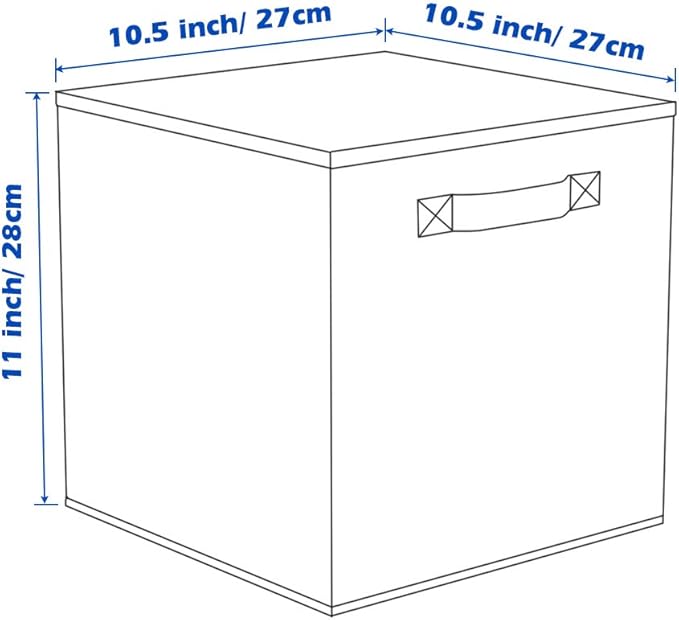 ShellKingdom Foldable Fabric Storage Cubes And Cloth Organizer Drawer For Closet And Toys, 6 Pack (6 Colors)